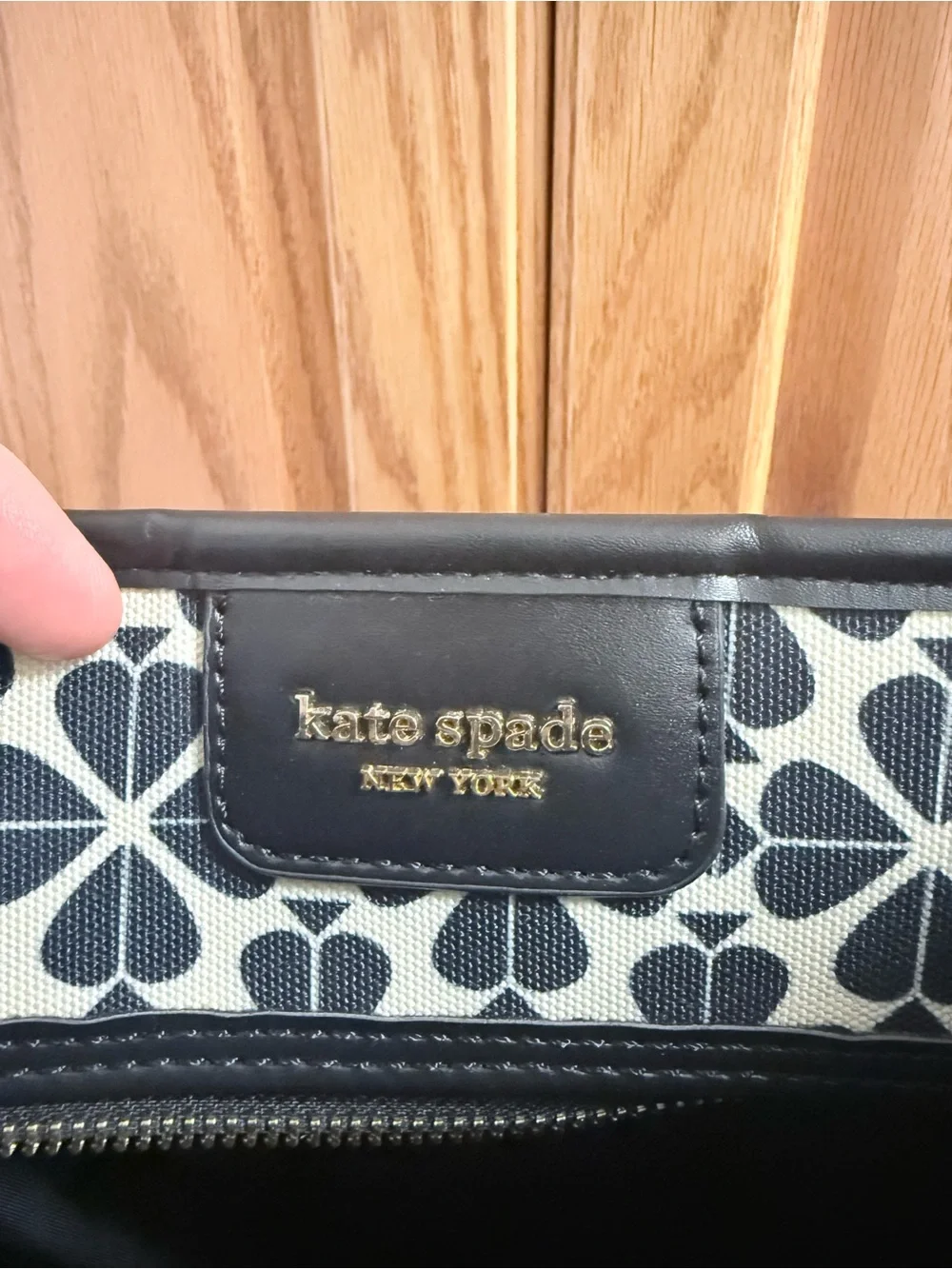Kate Spade x Disney Black & Pink Patterned Tote